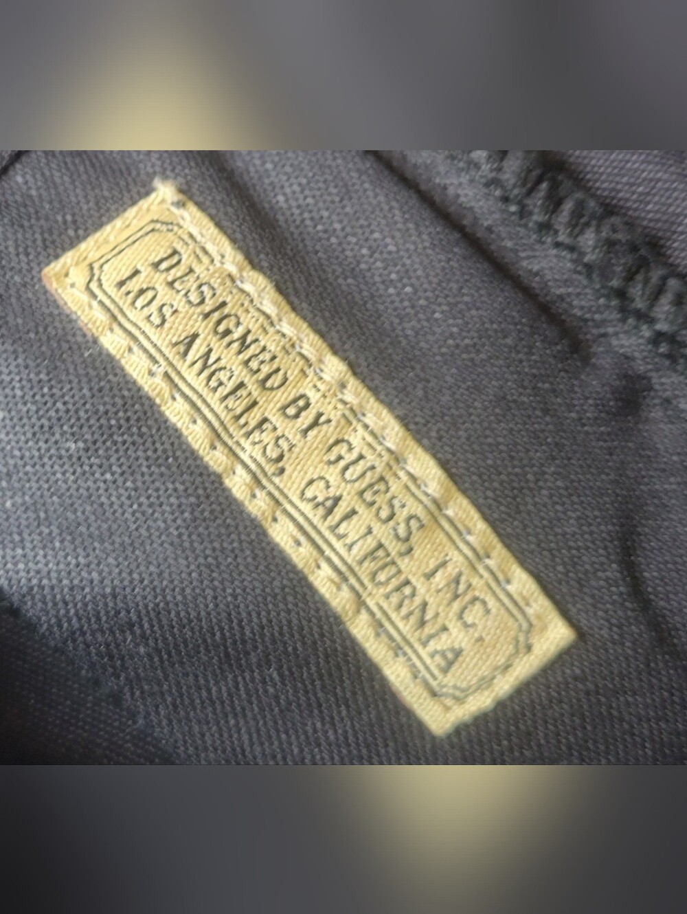 Guess Men's Straight Jeans in Black with Zip Pocket Detail - Picture 8 of 8